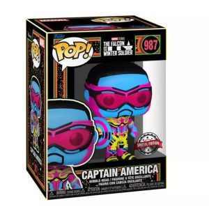 Funko POP! Marvel: The Falcon and The Winter Soldier - Captain America (Blacklight) figura (987)